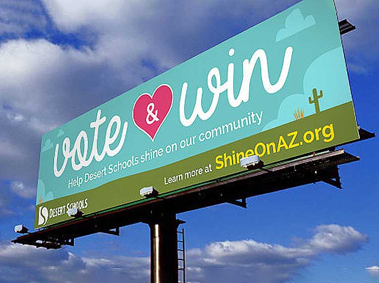 Shine On outdoor billboard